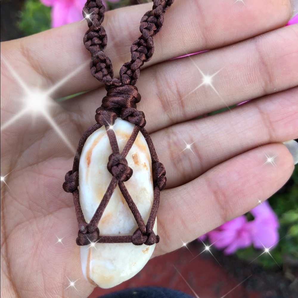 Orange calcite Necklace
